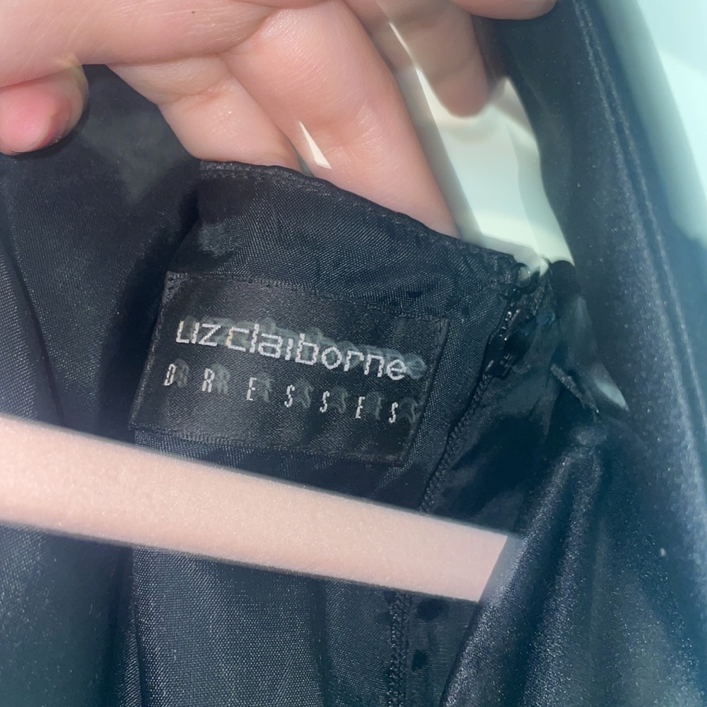 Liz Claiborne cocktail black dress - Picture 3 of 8